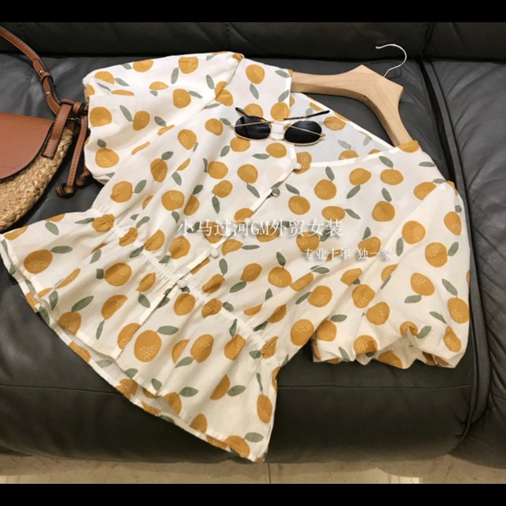 Orange cute top